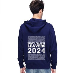 New Leavers Hoodie block column names with middle 2024 text